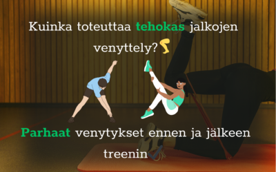 Jalka venyttely treenin jälkeen