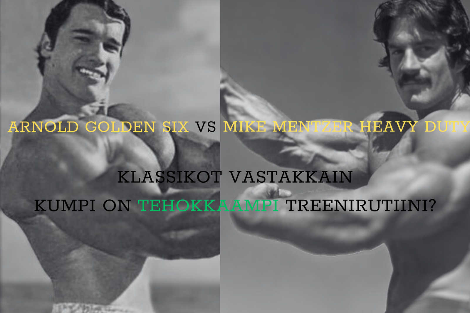 Arnold Golden Six Vs Mike Mentzer Heavy Duty